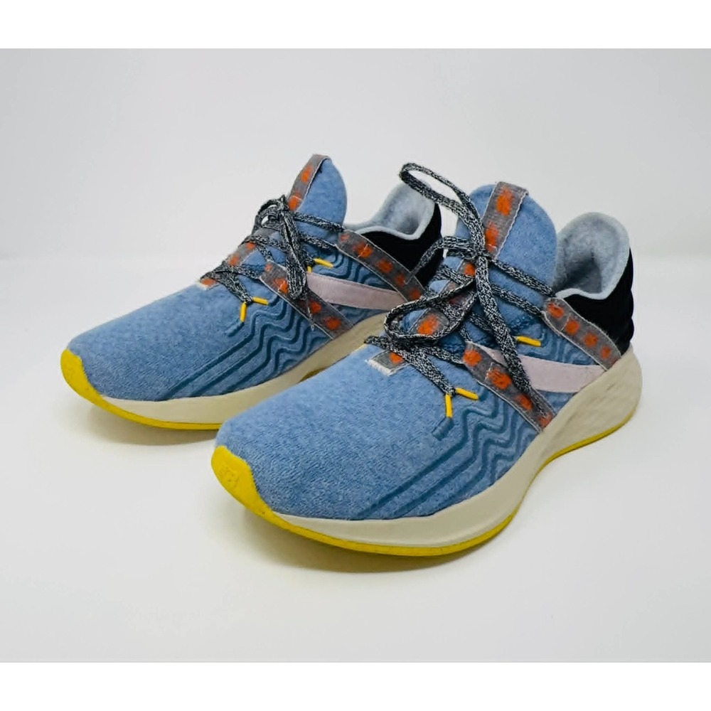 New Balance Fresh Foam Roav Mens‎ 8 Blue Yellow Running Shoes UROAVNM1 Athletic